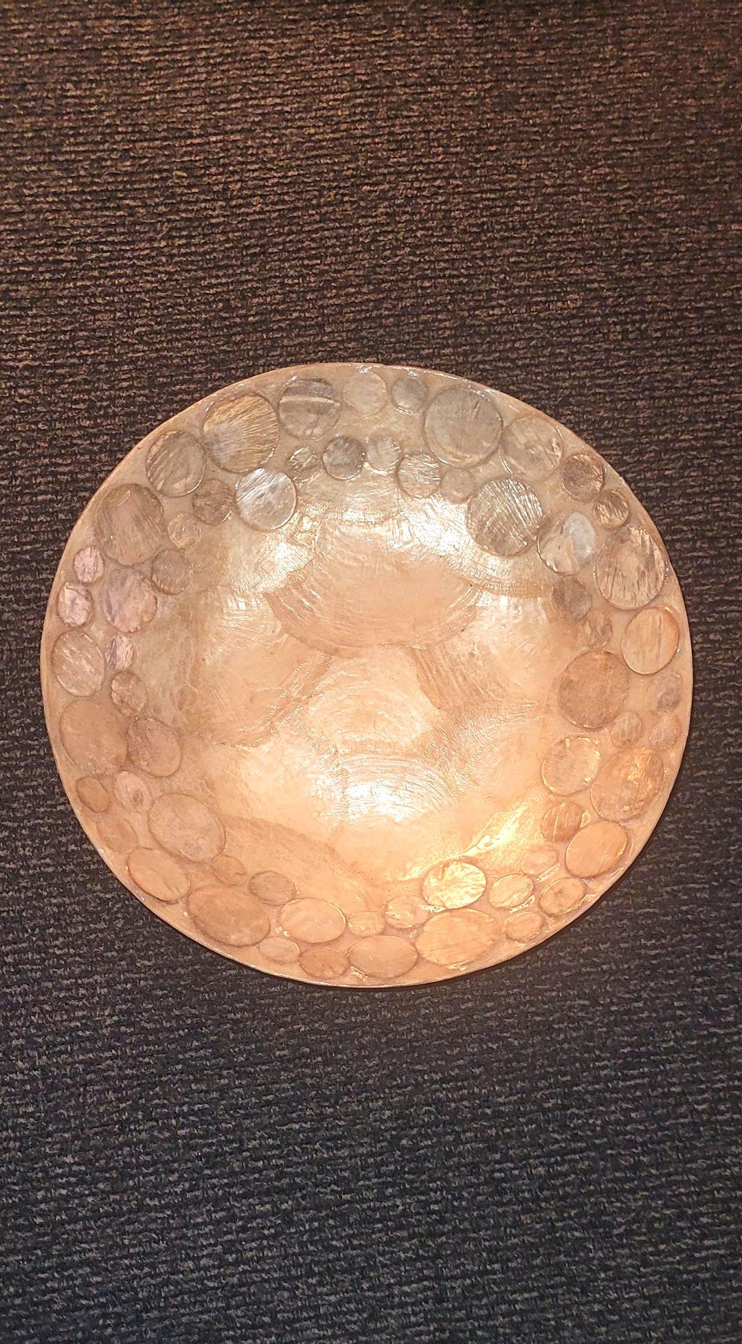 Inlaid Capiz Shells Console Bowl. Made in Philippines. - Etsy