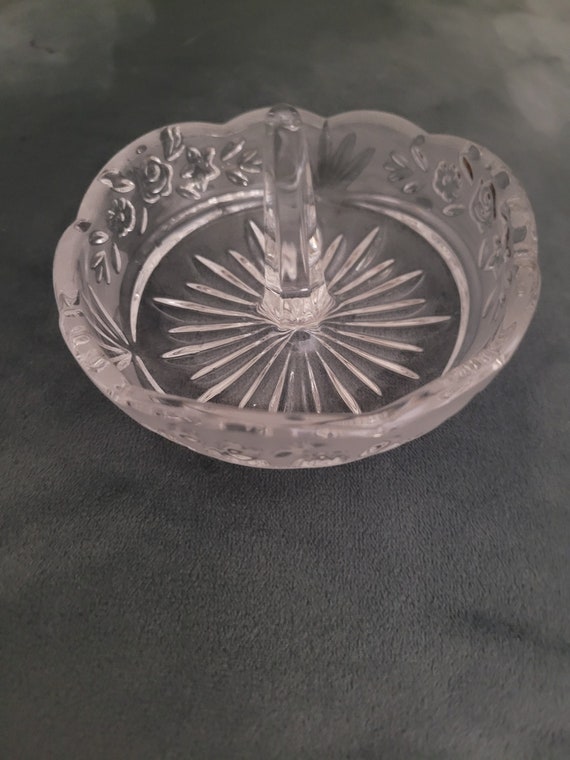 vintage frosted and clear Gem