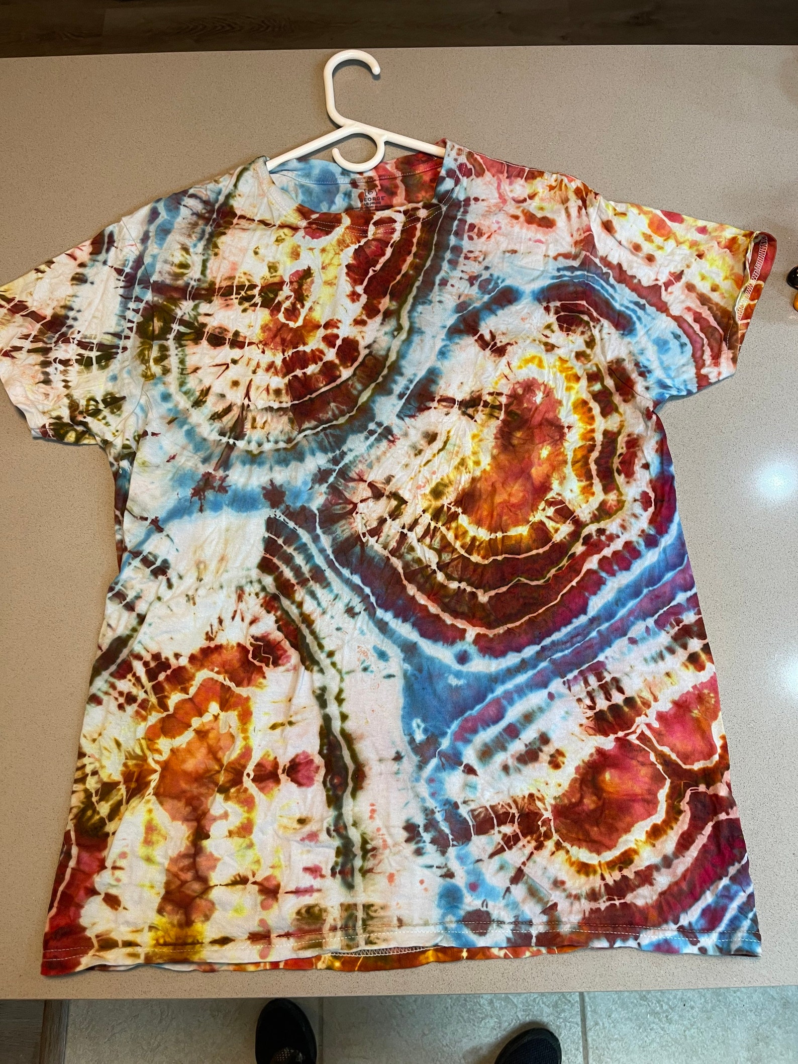 Hand Made Iced Geode Tiedye Large Etsy