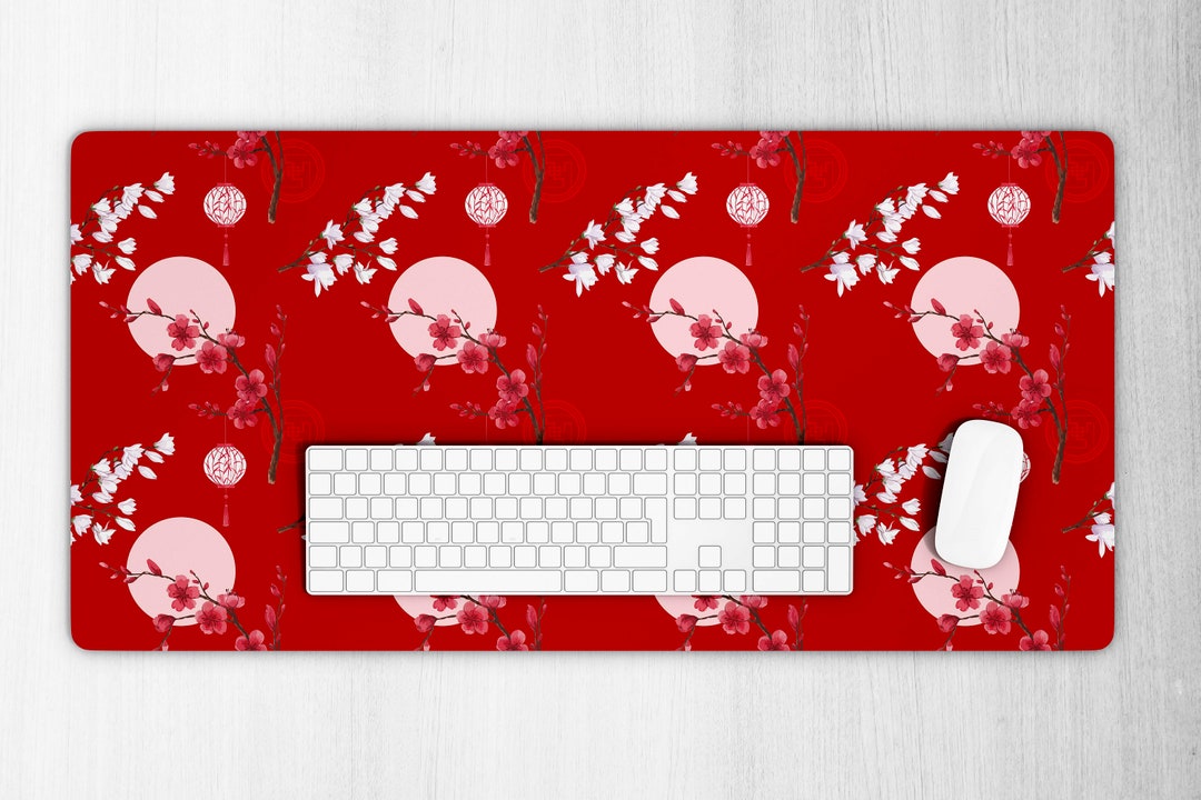 Japanese Sakura Desk Mat Japanese Desk Mat Anime Desk Mat Etsy