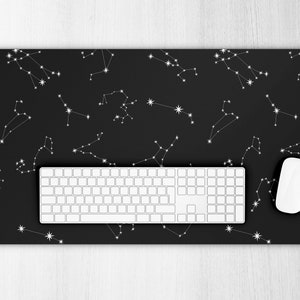 Constellation Desk Mat, Stars Desk Mat, Galaxy Desk Mat, Galaxy Mouse Pad, Large Mouse Pad, Large Desk Mat, Gaming Mouse Pad, Space Desk Mat