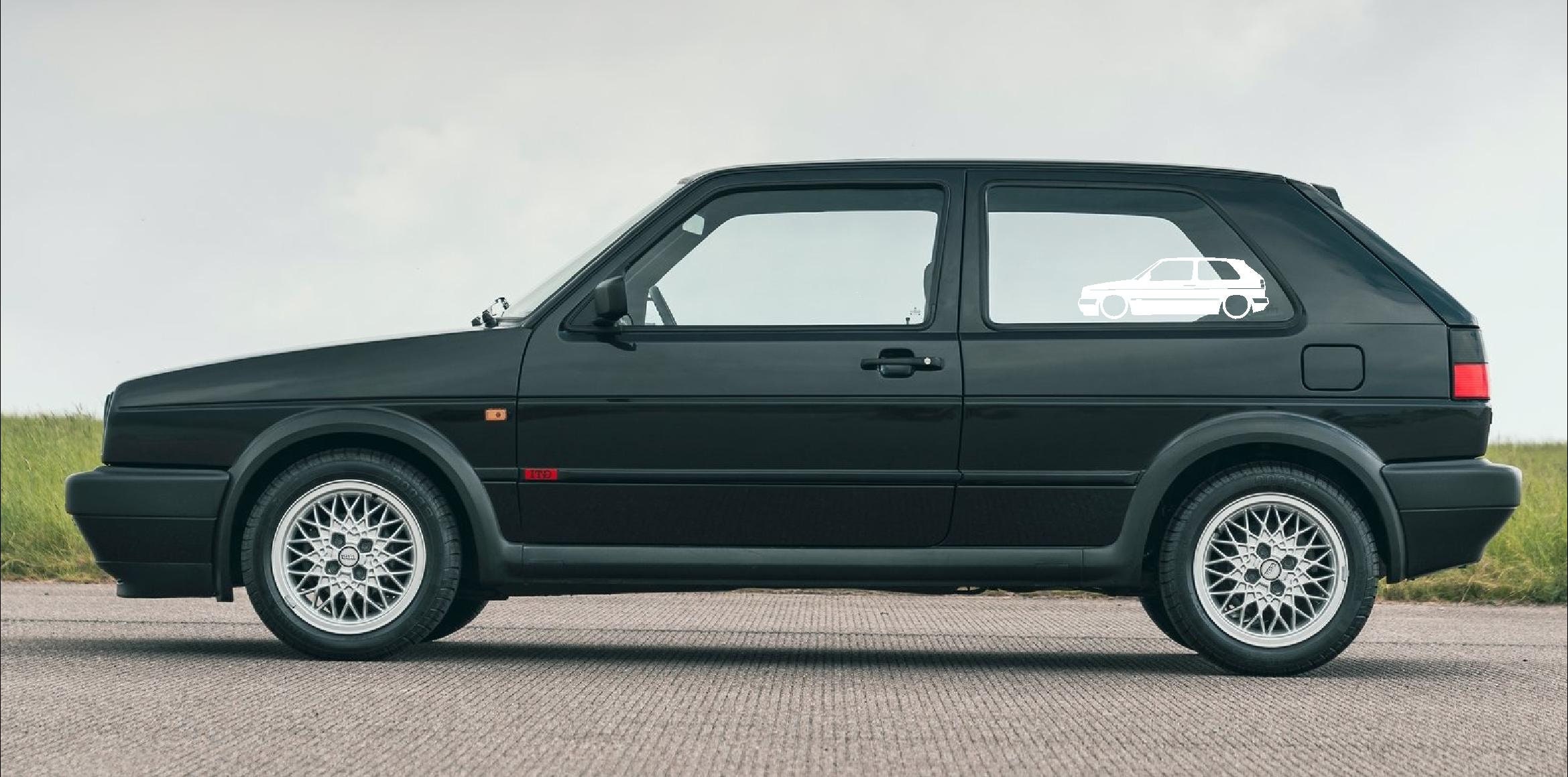 VW GOLF MK2 GTI Dxf Svg Cad File for Laser Cut Print Vinyl. Etsy Canada