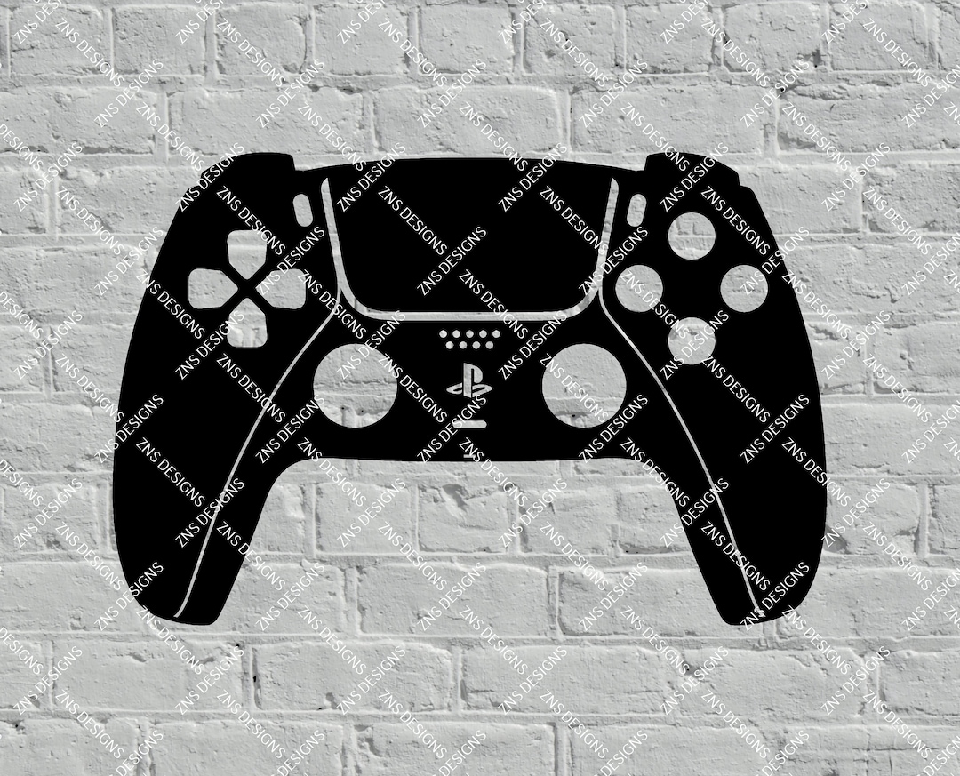 PS5 Controller DXF SVG Vector File for Laser Cut, Print, Vinyl, Drawing ...