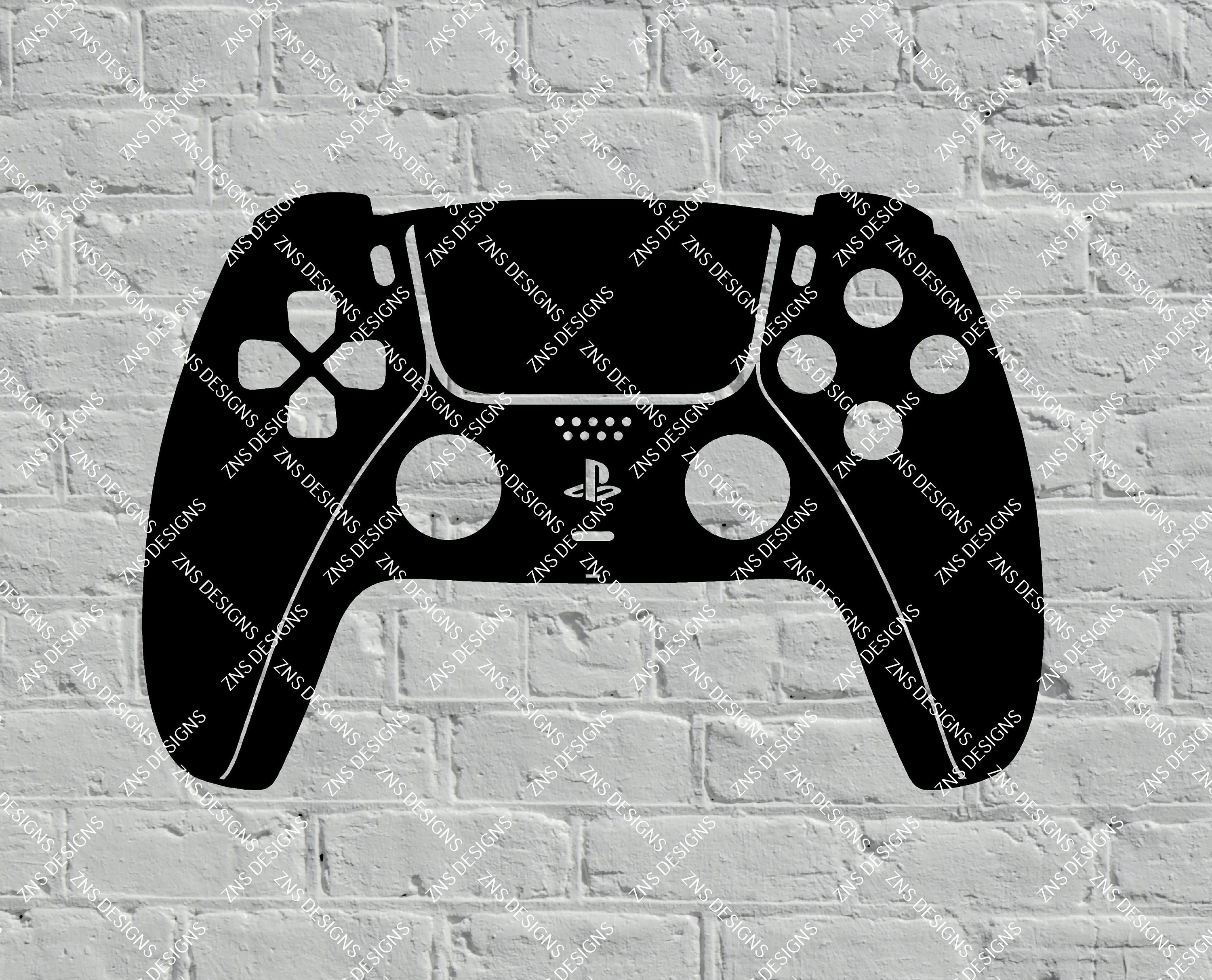 PS5 bundle skin template , Ps5 controller, Playstation 5 Disk Version  Console Template File, cricut , silhouette, Vector cut File