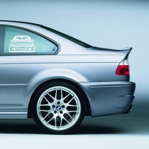 BMW E46 M3 DXF svg vector file for laser cut, print, vinyl, drawing. image 5