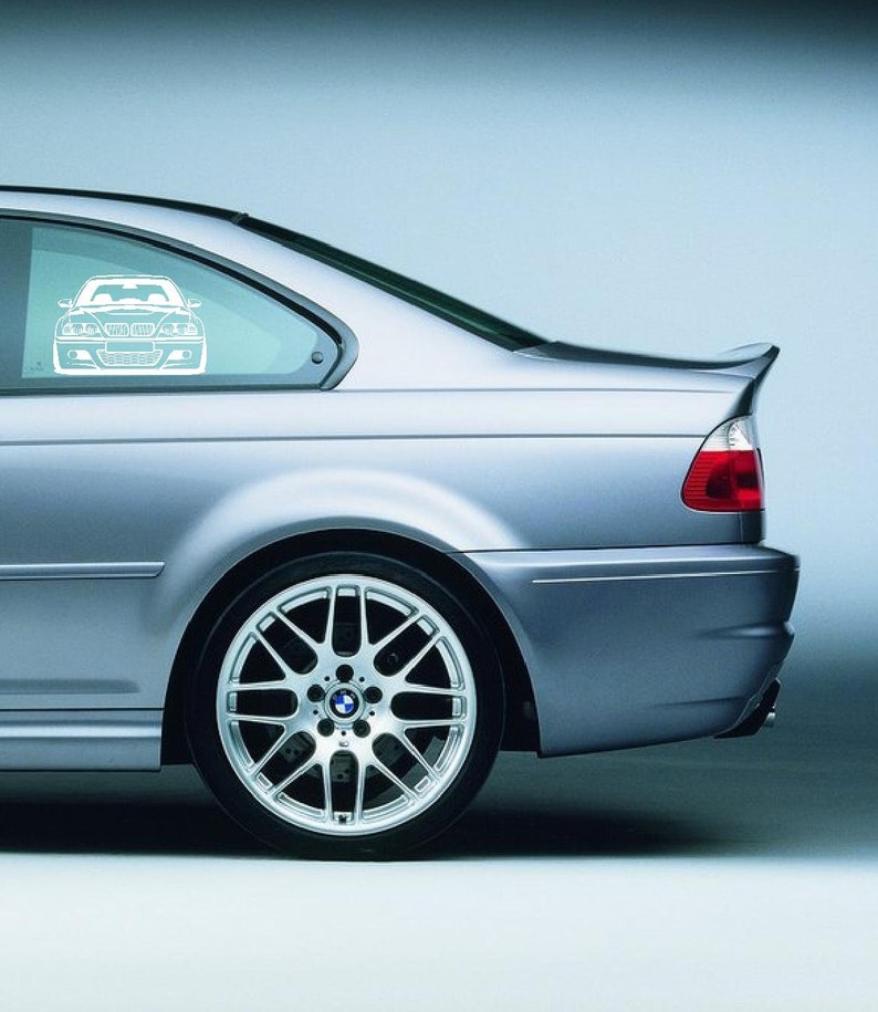 BMW E46 M3 DXF svg vector file for laser cut, print, vinyl, drawing. image 5