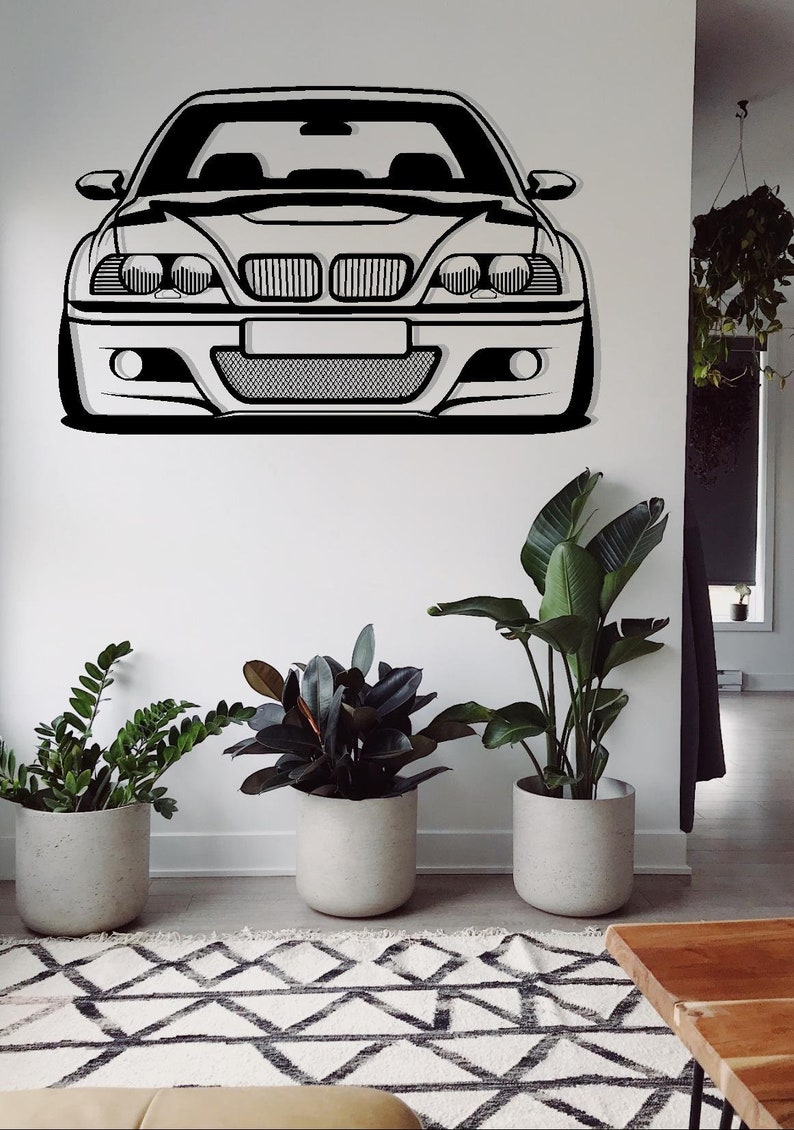 BMW E46 M3 DXF svg vector file for laser cut, print, vinyl, drawing. image 3