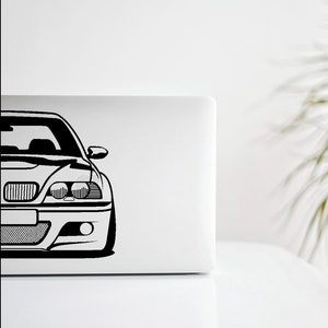 BMW E46 M3 DXF svg vector file for laser cut, print, vinyl, drawing. image 4