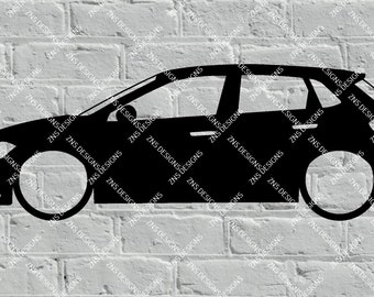 VW POLO MK6 dxf svg cad file for laser cut, print, vinyl.