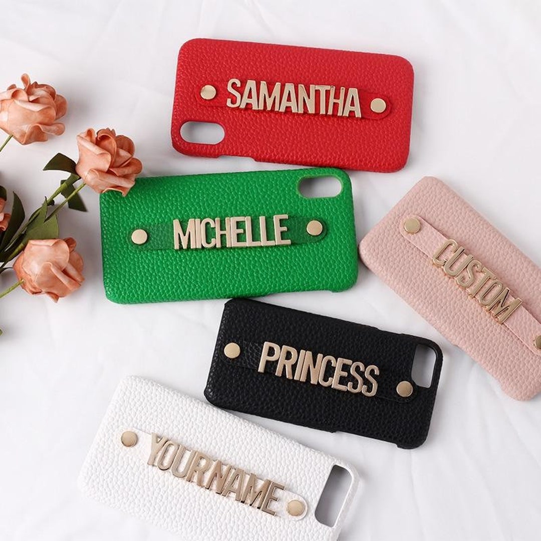 Personalised leather iPhone strap cases - Tech Accessories