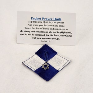 Jewish Star of David Pocket Prayer Quilt