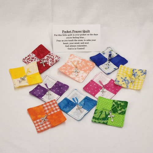 Pack of 10 Pocket Prayer Quilts - Etsy