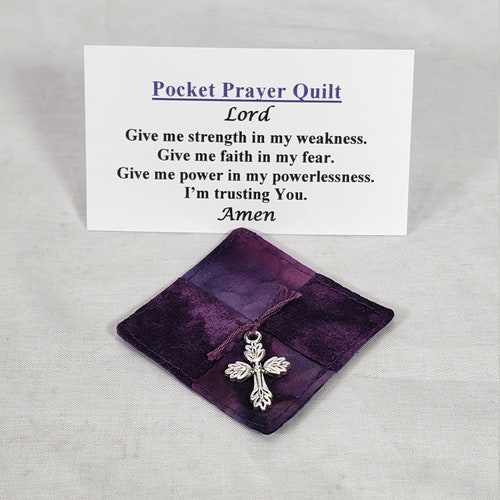 Pocket Prayer Quilt © COPYRIGHTED Poem Micro Mini Quilt Square - Etsy