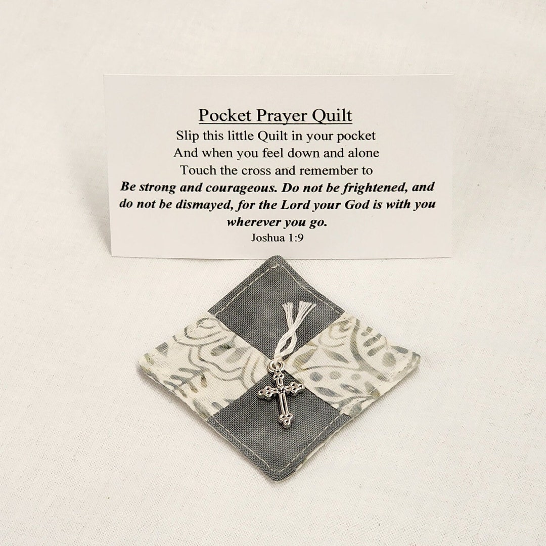 Grey Pocket Prayer Quilt - Etsy