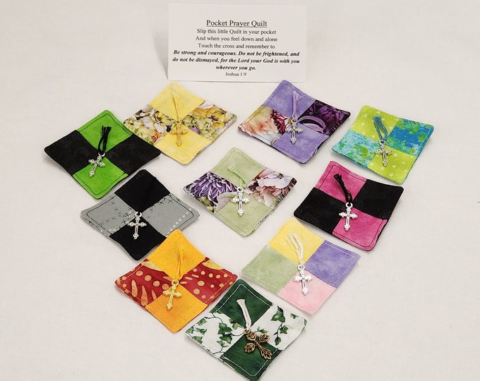 Pack of 10 Pocket Prayer Quilts Etsy