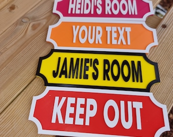 Create Your Own Personalized Door Sign! Choose Any Color and Name for Your 3D Printed Name Plaque