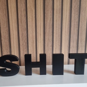 SHIT Letras decorativas Iniciales Ornamento - Impreso en 3D, Nuevo regalo de casa, regalo perfecto, regalo impreso en 3D, letras independientes,