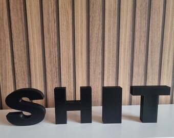 3D Printed Decorative Letters - Freestanding PLA Ornament