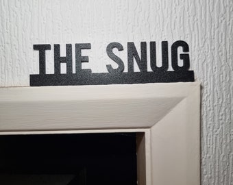The Snug Door topper, shelf decor, wall decor, quirky home interior decor, quirky gift, door decoration