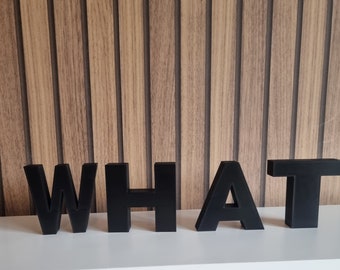 3D Printed Letter Ornament - Freestanding PLA Decor