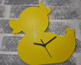 Rubber Duckie 3D Clock: Quacktastic Timepiece for Bath or Nursery