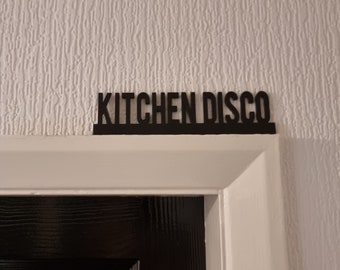 DISCO DE COCINA Adorno para puerta, decoración de estanterías, decoración de pared, decoración original para el interior del hogar, regalo original, decoración de puertas