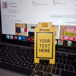 Custom Your Mini Floor Sign - Customizable Colors & Text - 3 Different Sizes Available
