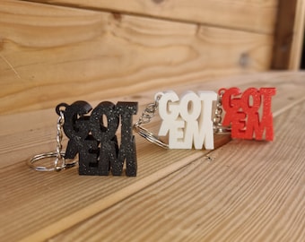 Got 'Em Keyring Sneakerhead Gift | Custom Sneaker Art | Hypebeast Decor | Desk Decor | Keychain/Keyring, Keychain accessory