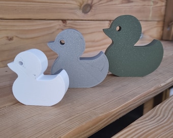 3D Printed Freestanding Customizable 3D Printed Duck Ornaments - Cute Bathroom and Shelf Décor for Duck Lovers, Home Decoration, Ducks Gift