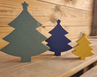 3D Printed Freestanding Christmas Tree Ornaments - Modern Festive Decorations for Christmas, Home Decor, Ornaments, Christmas Tree