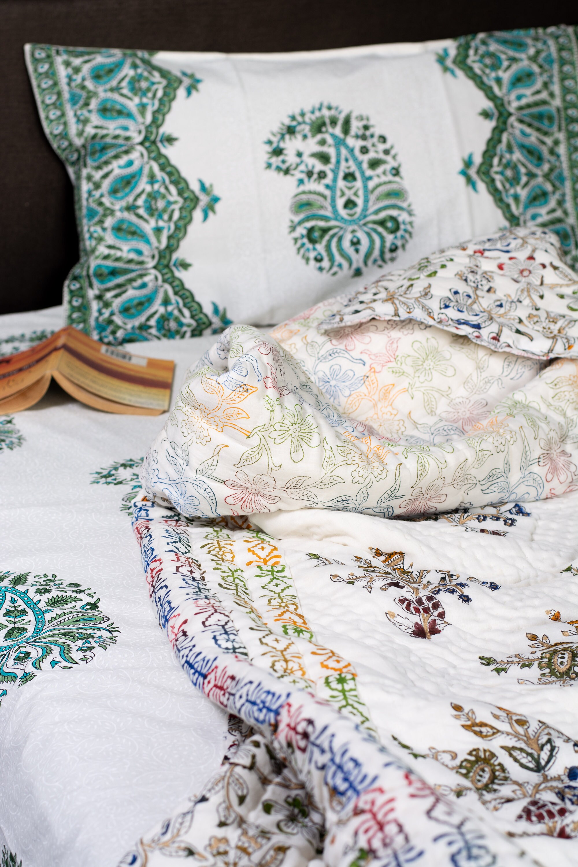 Traditional Handmade Queen Quilt Light Weight Quilting Etsy