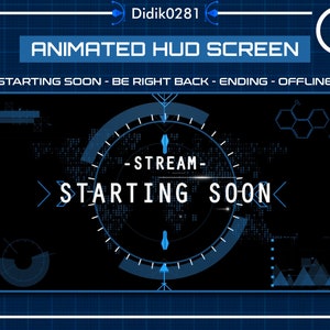 4X Animated HUD / OLOGRAM Stream Screen Overlay / Holograma / Hud - Twitch Overlay