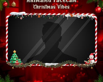 Animated Snowman Christmas Webcam Overlay (WEBM, PNG)