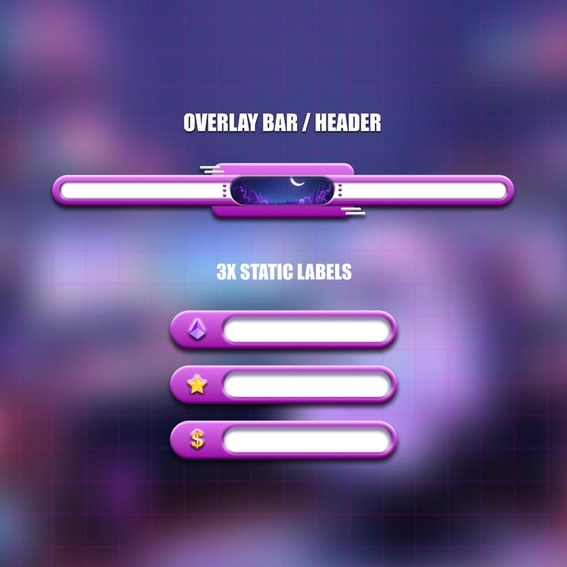 Neon Ghost Twitch Overlay: Kawaii Pastel Gaming Stream Bundle - Etsy