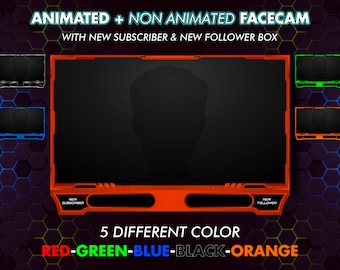Animated Webcam Facecam Overlay: New Subscriber Box (Digital Download)