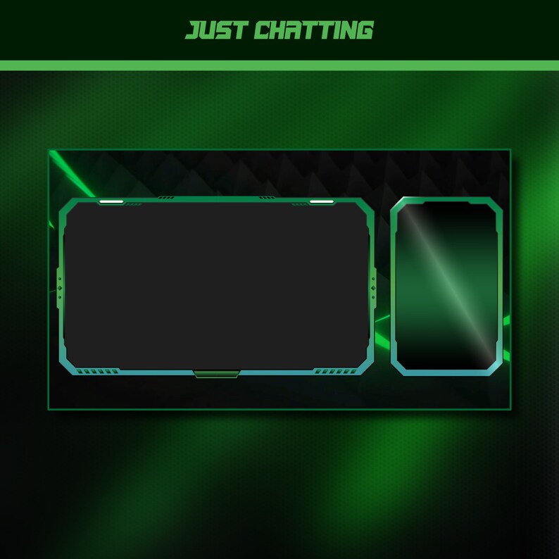 Superposición de Twitch animada de color verde oscuro para una ...