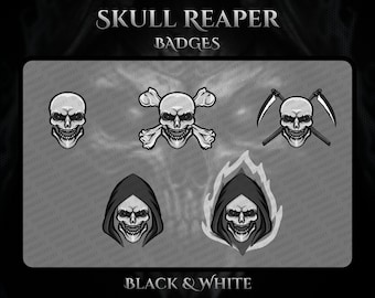 Skull Reaper Twitch Badges: 5x Sub Badges (Digitaler Download)
