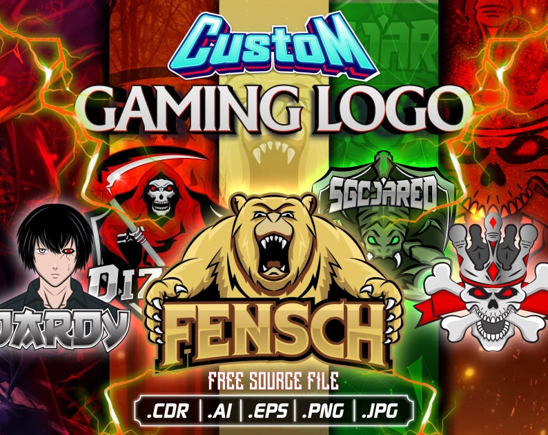 Ich werde CUSTOM Esport oder Maskottchen Logo für Ihren Stream, Twitch, Youtube, Gaming Logo erstellen Bild 1