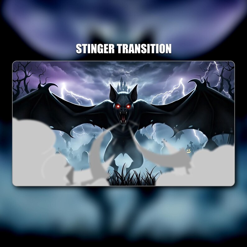 Animated Halloween Bat Twitch Overlay: Camazotz Stream Pack - Etsy