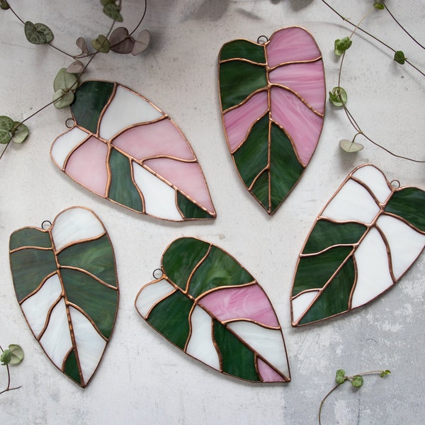 Philodendron Blatt Tiffany Glaskunst