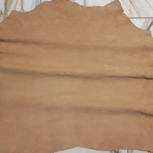 PUNTA IN PELLE E72372-ZG, ritagli di pelle, 1 pelle di cuoio 0,6 mm, marrone cammello, velluto