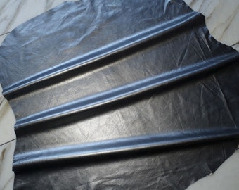 LEATHER TIP E71533-TF, leather remnants, 1 leather skin 0.5 mm, silver-grey nappa metallic