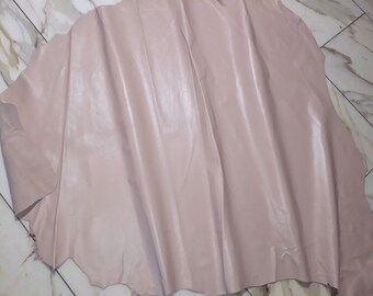 LEATHER TIP E70594-B, leather residues, 1 dermis, old pink nappa