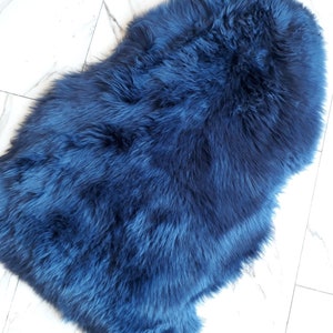 LEATHER TIP LF-727, real lambskin, dark blue