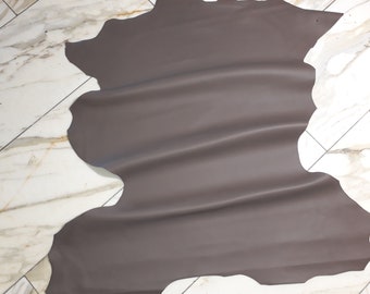 LEATHER TIP E70799-UD, leather residues, 1 dermis, cocoa brown nappa