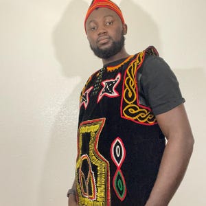 Afrikanischer, Traditioneller Pullover Danshiki Unisex Native Bamenda Nso Kamerun