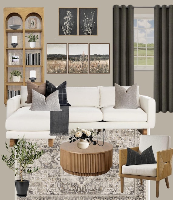 Virtual Interior Design | Personalized Mood Board & Energy Flow Alignment | Boho Modern Room Styling | Holistic Home Decor