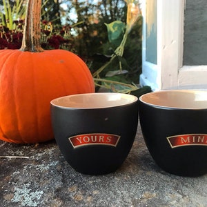 Baileys Irish Cream Liqueur &quot;Yours&quot; &quot;Mine&quot; Glasses - Set of Two - New/Unused