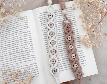 Macrame Bookmark - Willow - || Personalized with Name | Unique Gift Idea for Bookworms & Book Lovers | Handmade Boho Bookmark