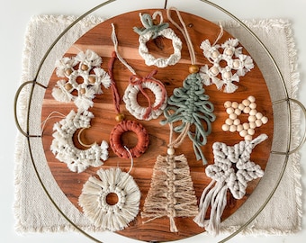 Christmas Ornament, Macrame, Boho Christmas Decor